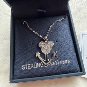CRISLU Disney Cruise 🚢 Mickey Anchor Necklace